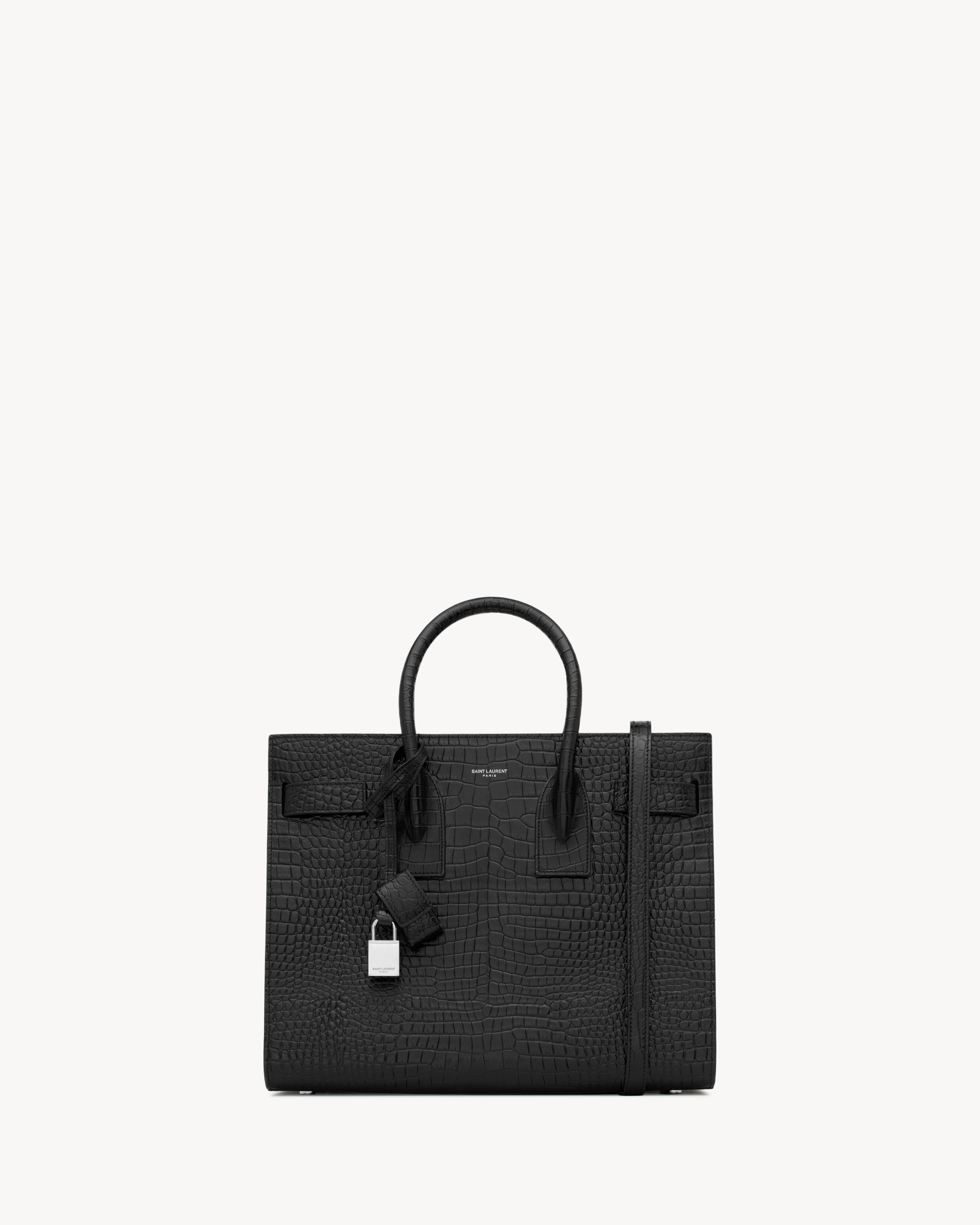 classic sac de jour small in embossed crocodile shiny leather | Saint Laurent Inc. (Global)