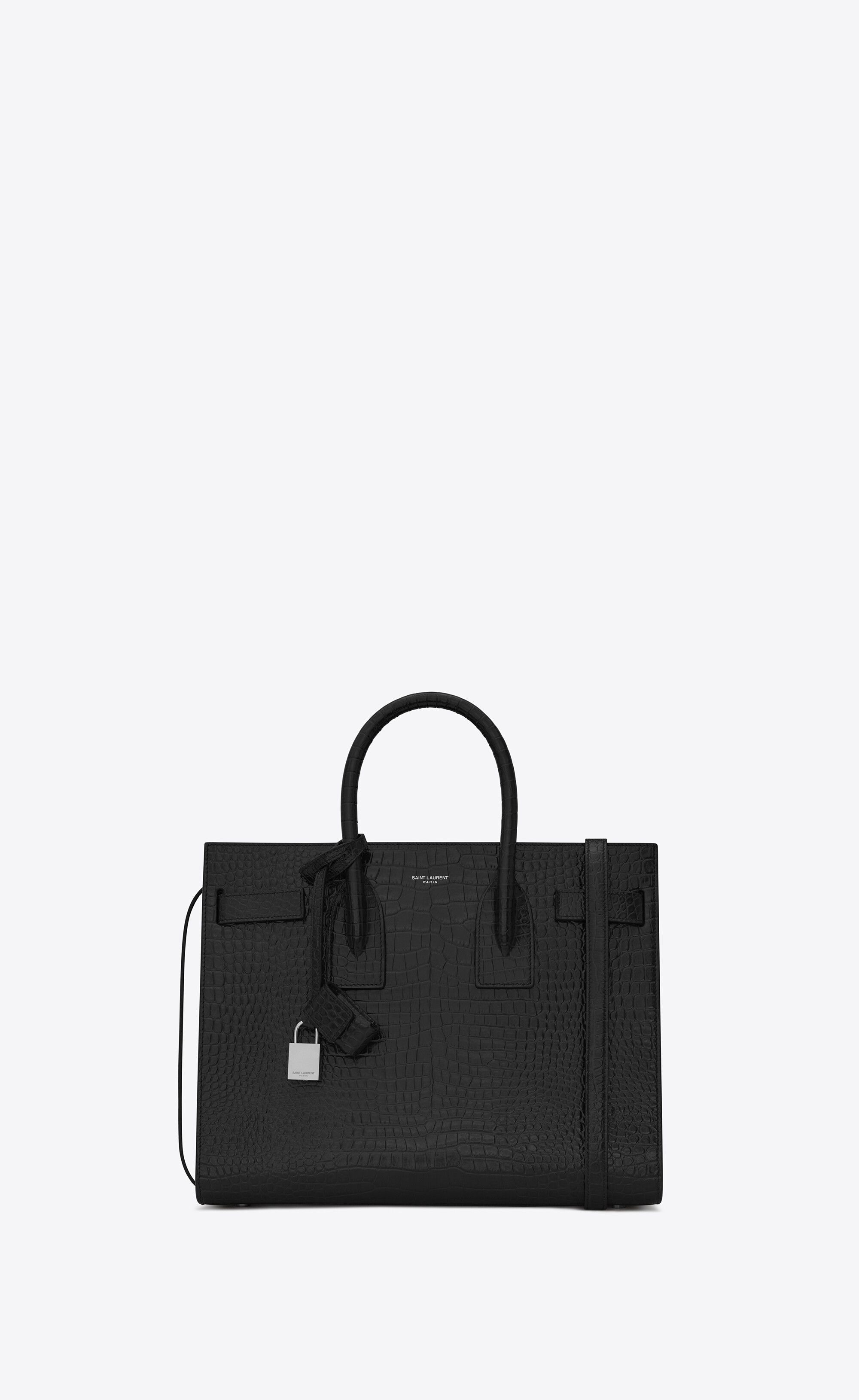 classic sac de jour small in embossed crocodile shiny leather | Saint Laurent Inc. (Global)