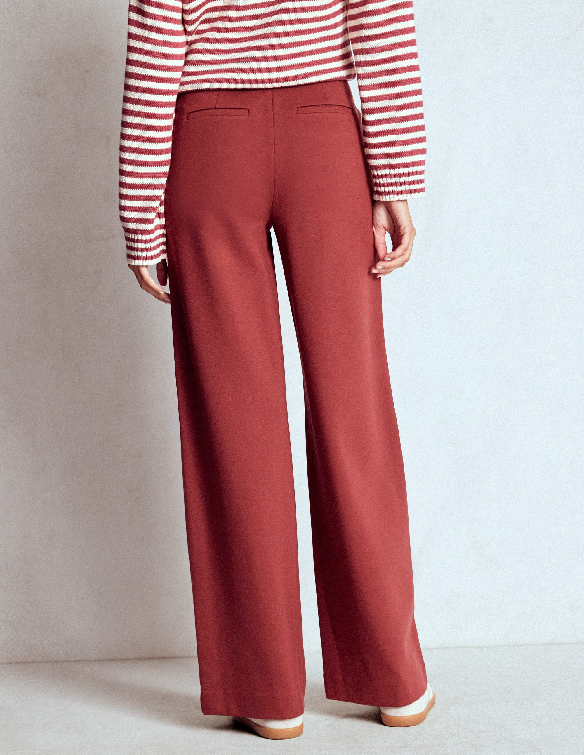 Belgravia Ponte Trousers-Chestnut | Boden UK