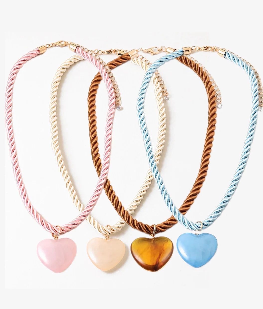 Silk Cord and Heart Necklace | Erin McDermott Jewelry