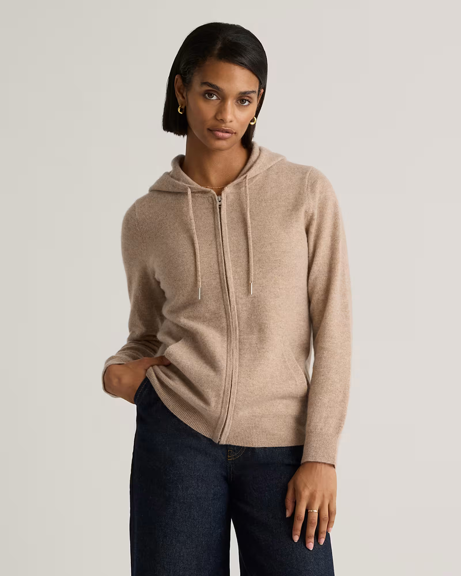 Mongolian Cashmere Full-Zip Hoodie | Quince