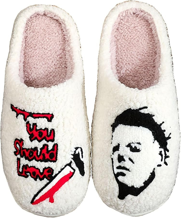 Womens Mens House Slippers Retro Comfy Warm Plush Slip on Fluffy Memory Foam Home Sippers for Win... | Amazon (US)