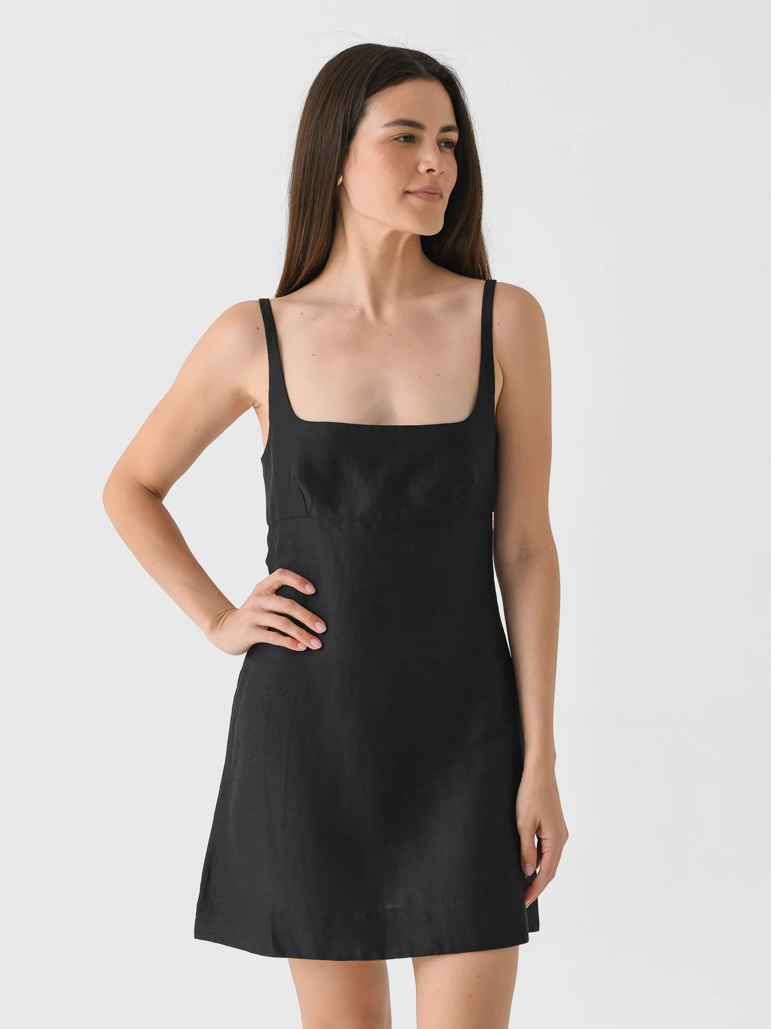 BONDI BORN
                      
                     Women's Bormio Exposed Back Mini Dress | Saint Bernard