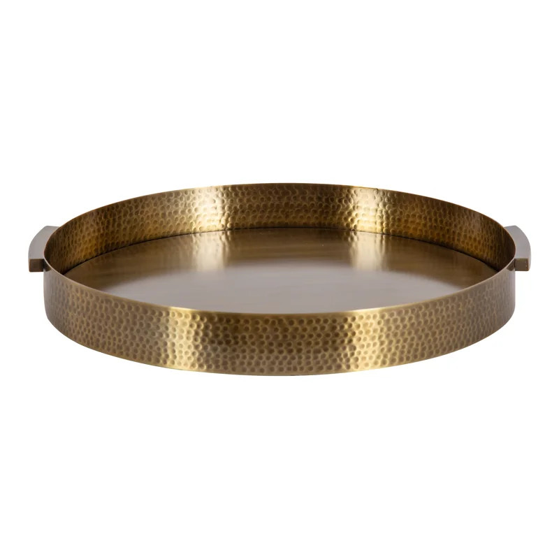 Latitude Run® Yasmine Round Metal Tray 17X17 & Reviews | Wayfair | Wayfair North America