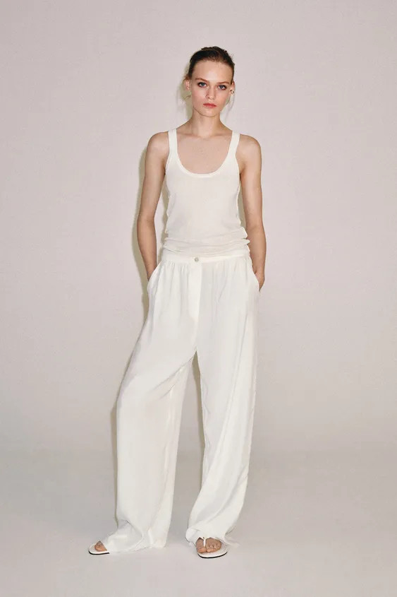 ZW COLLECTION FLOWING TROUSERS | Zara UK
