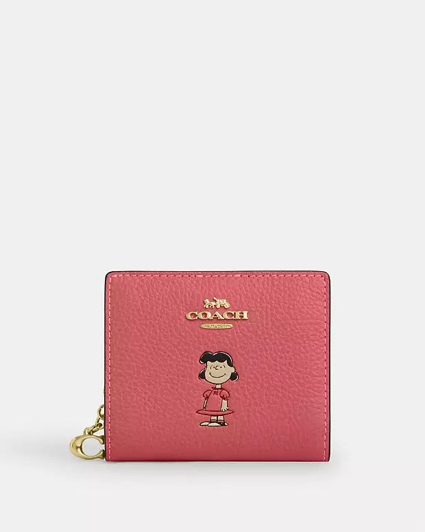Coach X Peanuts Snap Wallet With Lucy | Coach Outlet US