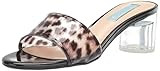 Betsey Johnson Blue Women's SB-Alani Heeled Sandal, Black/Leoaprd, 6 M US | Amazon (US)