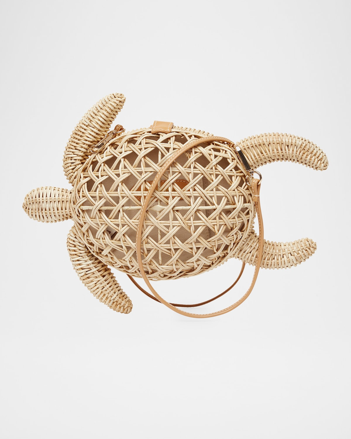 The Tortoise Rattan Clutch Bag | Neiman Marcus