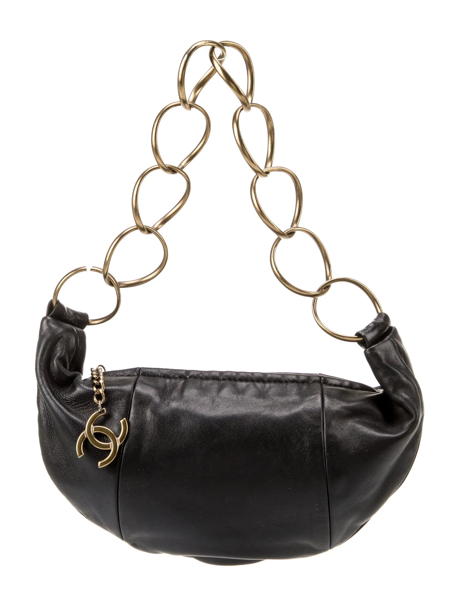 Leather Half Moon Shoulder Bag | The RealReal