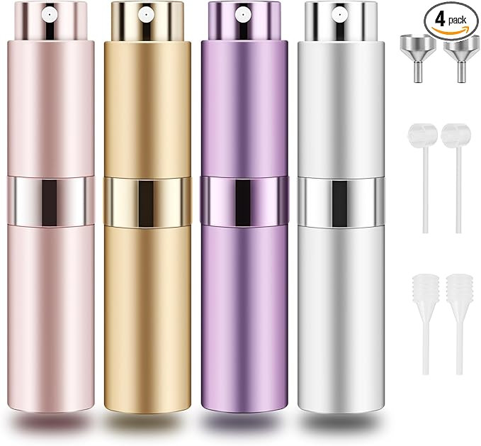 Saiveina 8ml Cologne Travel Bottles, Mini Perfume Atomizer Refillable, Portable Cologne Sprayer E... | Amazon (US)