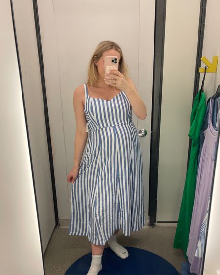 Love this striped mini dress! Wearing now with a baby bump and will be great postpartum this summer! - summer dress - spring dress - striped dress - dresses under $50 - dress on sale - summer wedding guest - old navy dress  

#LTKsalealert #LTKfindsunder50 #LTKfindsunder100