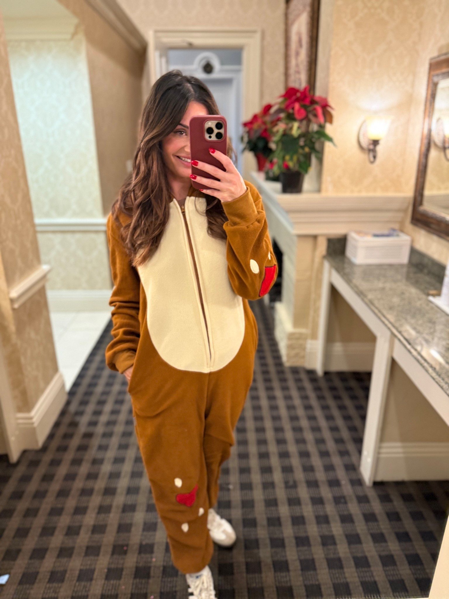 The coziest reindeer onesie for those country club holiday parties  

#LTKSeasonal