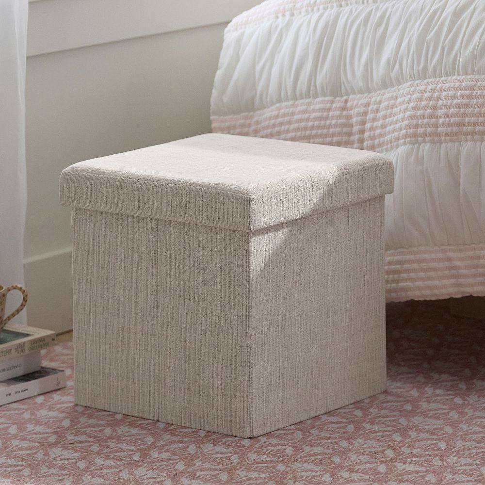 Foldable Square Storage Ottoman | Dormify