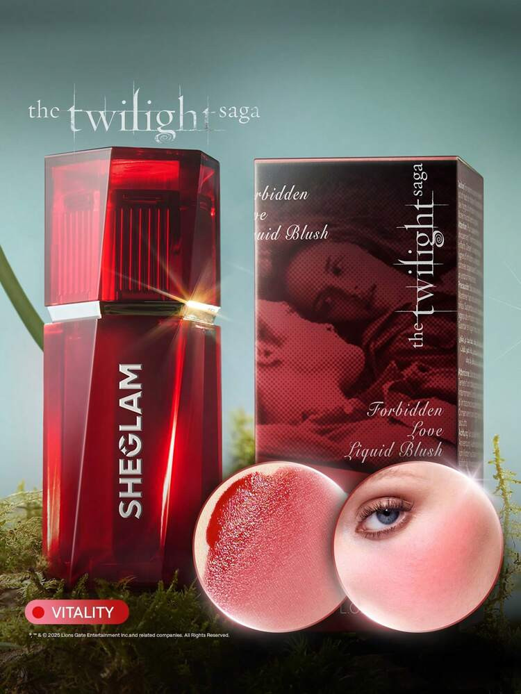 The Twilight Saga X SHEGLAM Forbidden Love Liquid Blush-Vitality Brand Beauty Makeup Face Paint Cosmetic For Women Girls Perfect For Fall Winter Ideal For Y2K Fancy Fashion Suitable For Birthday Christmas Present Party Ready Best Color | SHEIN