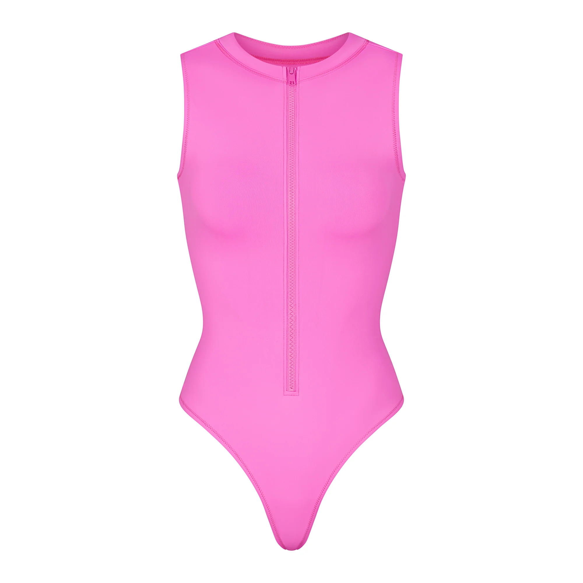 ZIP FRONT SLEEVELESS ONE PIECE | SKIMS (US)