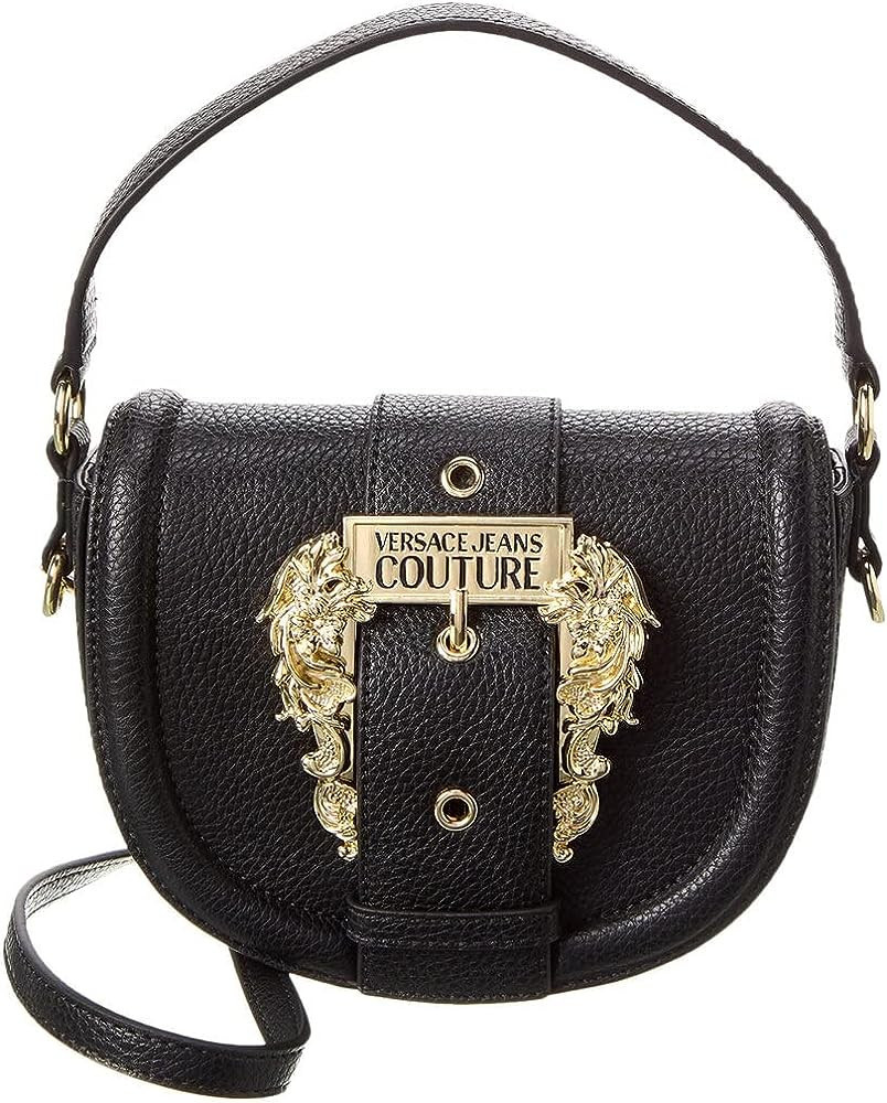 Versace Jeans Couture Buckle Shoulder Bag, Black | Amazon (US)