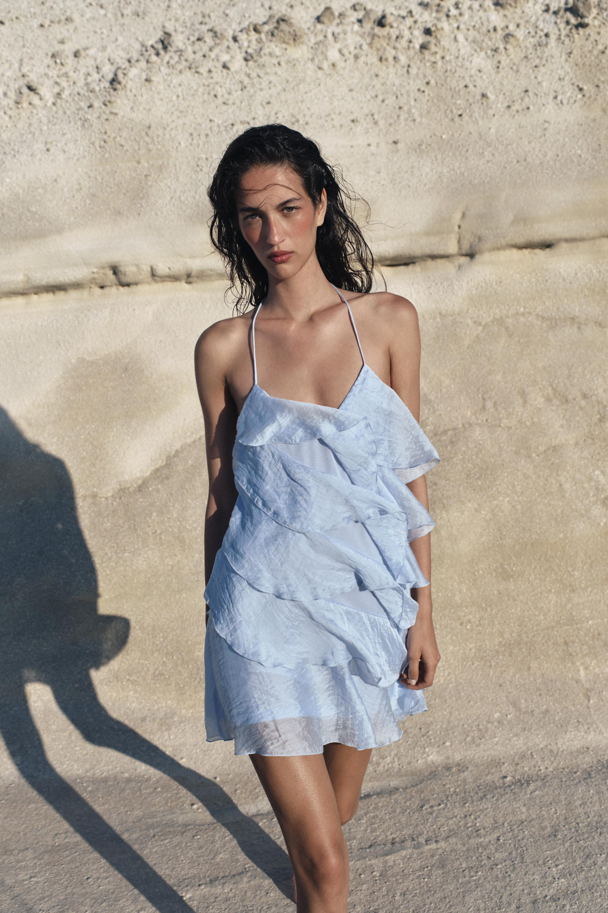 SHORT DRESS WITH RUFFLES | Zara UK