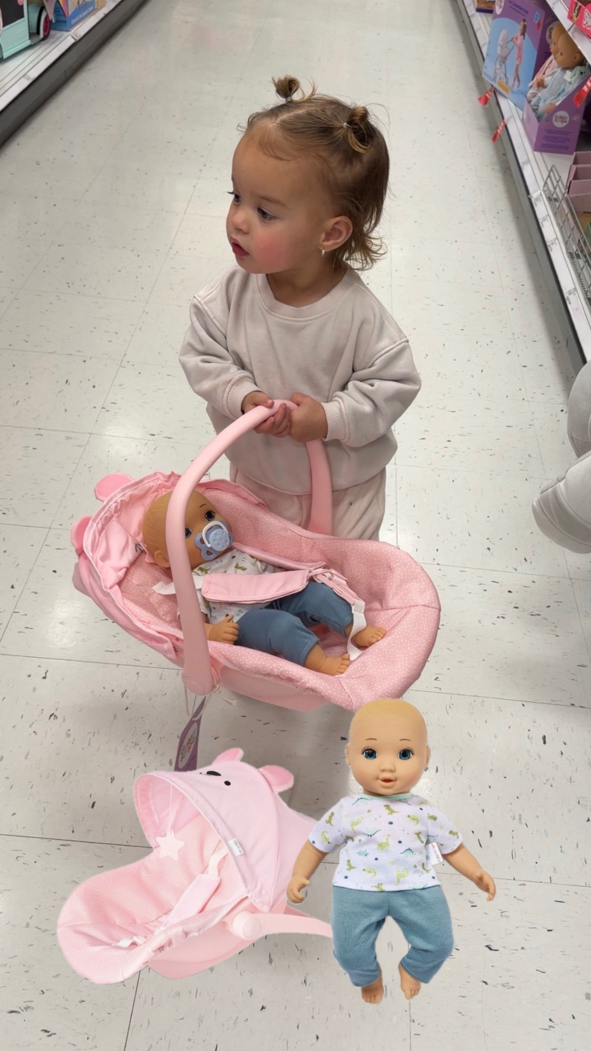 Remi got a new baby doll today and she got to pick the one she wanted!! She chose a baby boy 🥹

#LTKKids