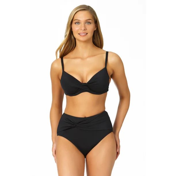 Catalina - Women's Twist Front Underwire Bikini Swimsuit Top - Walmart.com | Walmart (US)