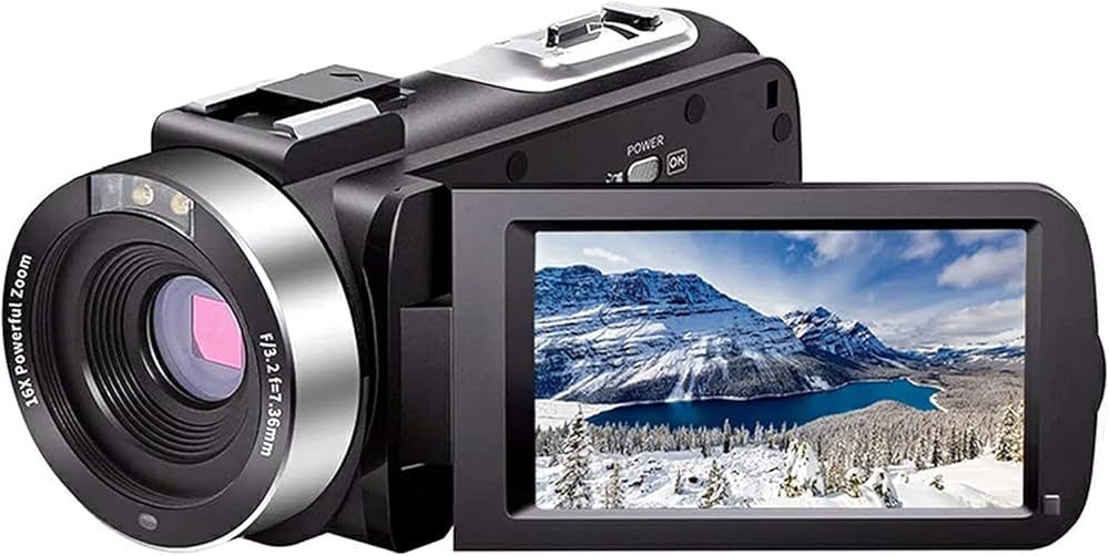 Video Camera Camcorder Full HD 1080P 30FPS 24.0 MP IR Night Vision Vlogging Camera Recorder 3.0 I... | Amazon (US)