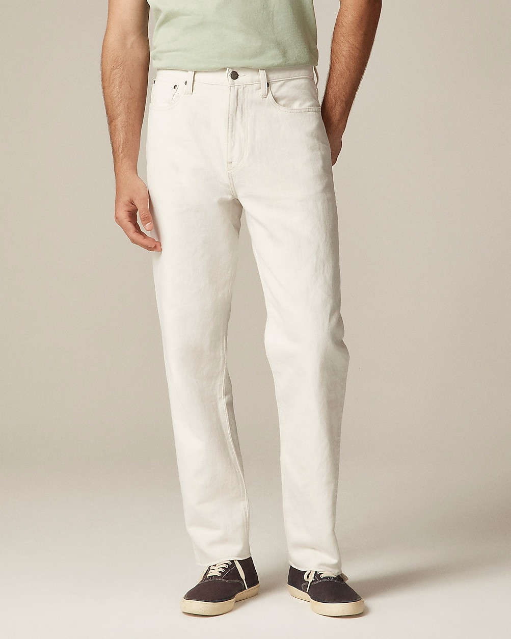 Classic summerweight jean in cotton-linen blend | J. Crew US