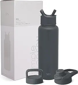 Simple Modern Water Bottle with Straw, Handle, and Chug Lid Vacuum Insulated Stainless Steel Meta... | Amazon (US)