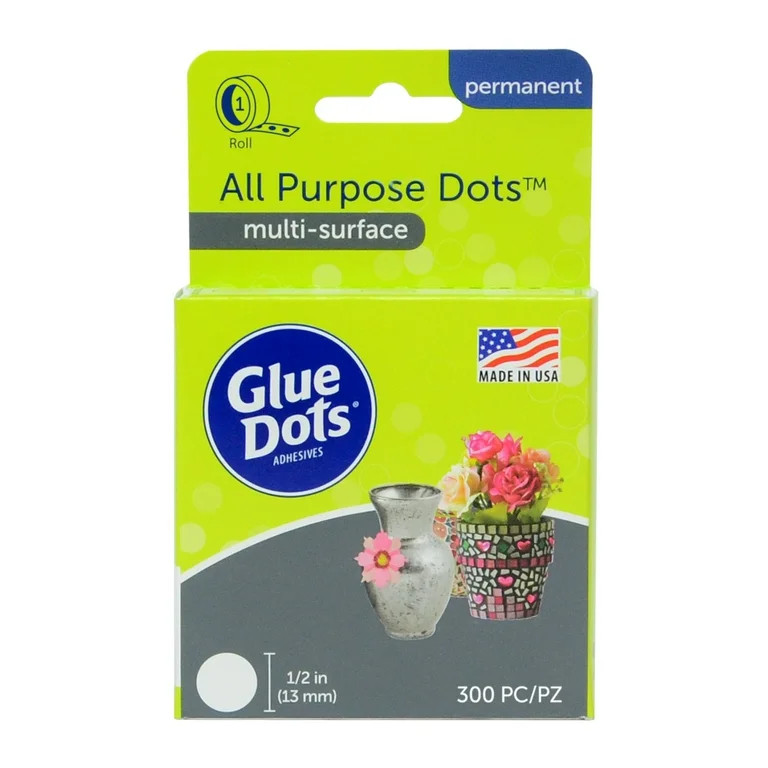 Glue Dots All Purpose Adhesive Roll, 300 Dots | Walmart (US)