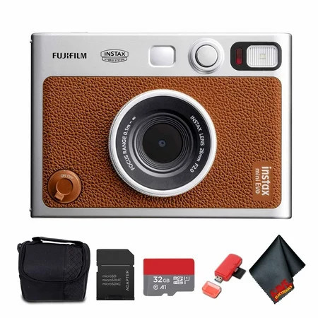 FUJIFILM INSTAX MINI EVO Hybrid Instant Camera (Brown), MICRO SD TO SD ADAPTER | Walmart (US)