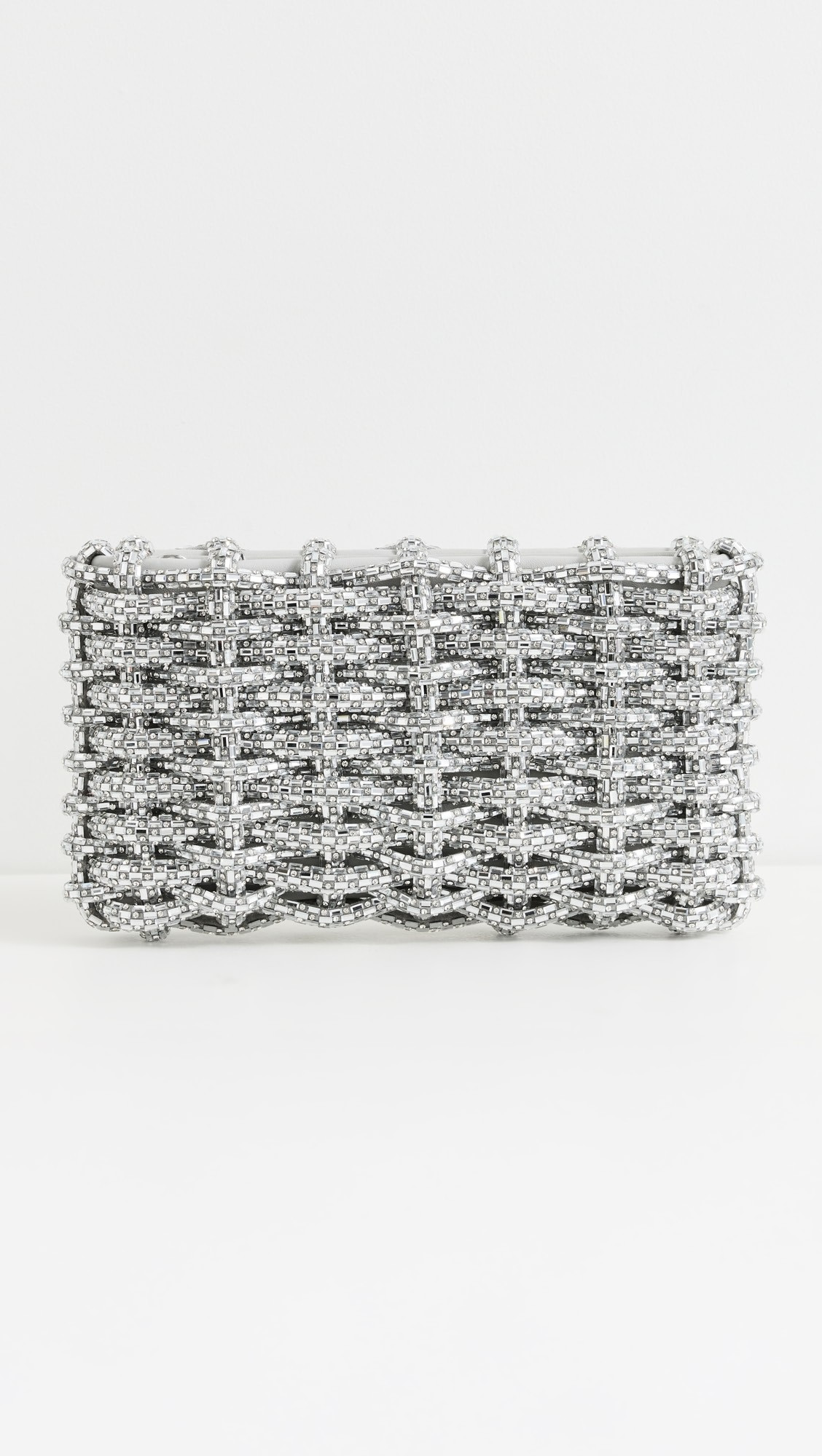 Morgan Woven Rhinestone Clutch | Shopbop