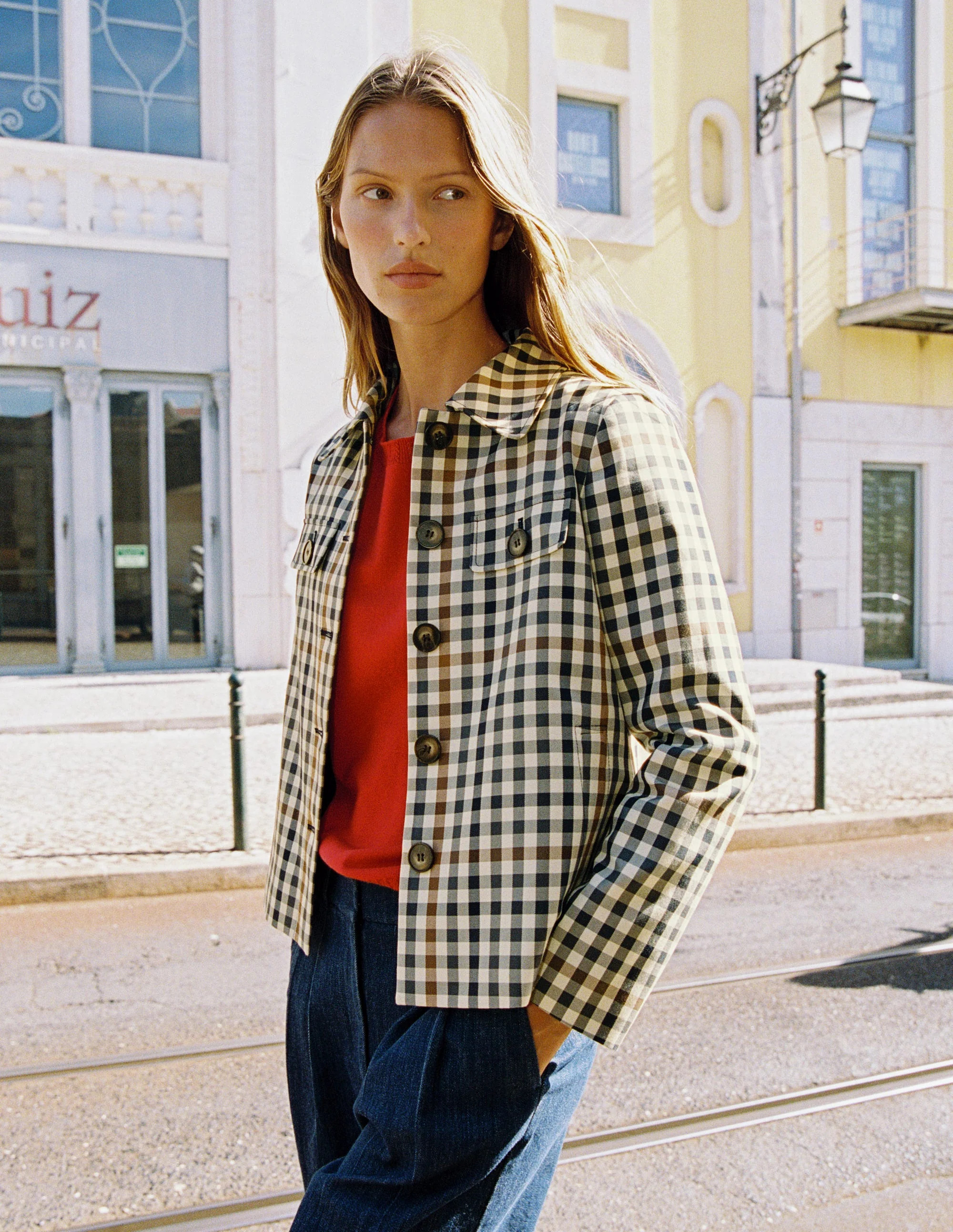 Gloucester Mac-Grey, Brown Multigingham | Boden (US)