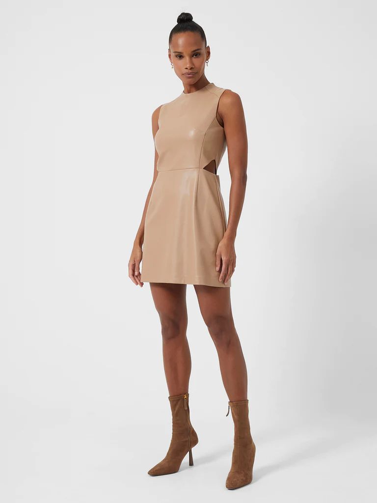 Crolenda PU Cut Out Dress | French Connection (US)