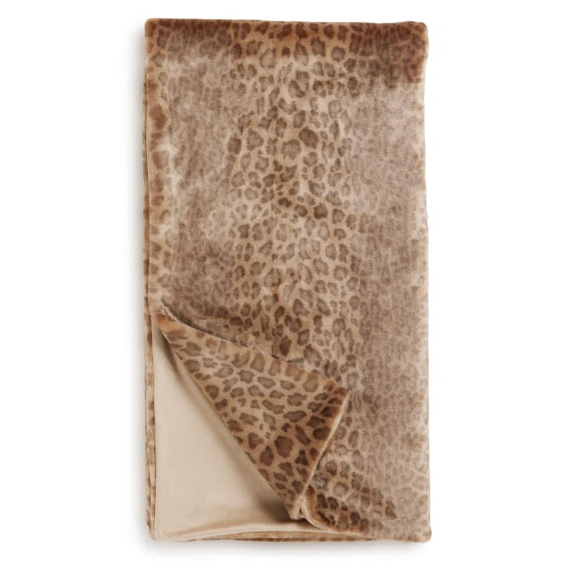 Signature Series Faux Fur Throw Vintage Leopard | Wayfair North America