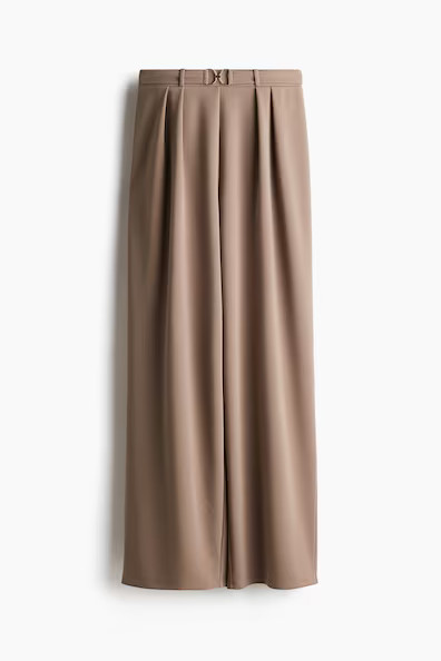 H & M - Elegante Hose mit Ziertrense - Braun - Damen | H&M (DE, AT, CH, NL, FI)