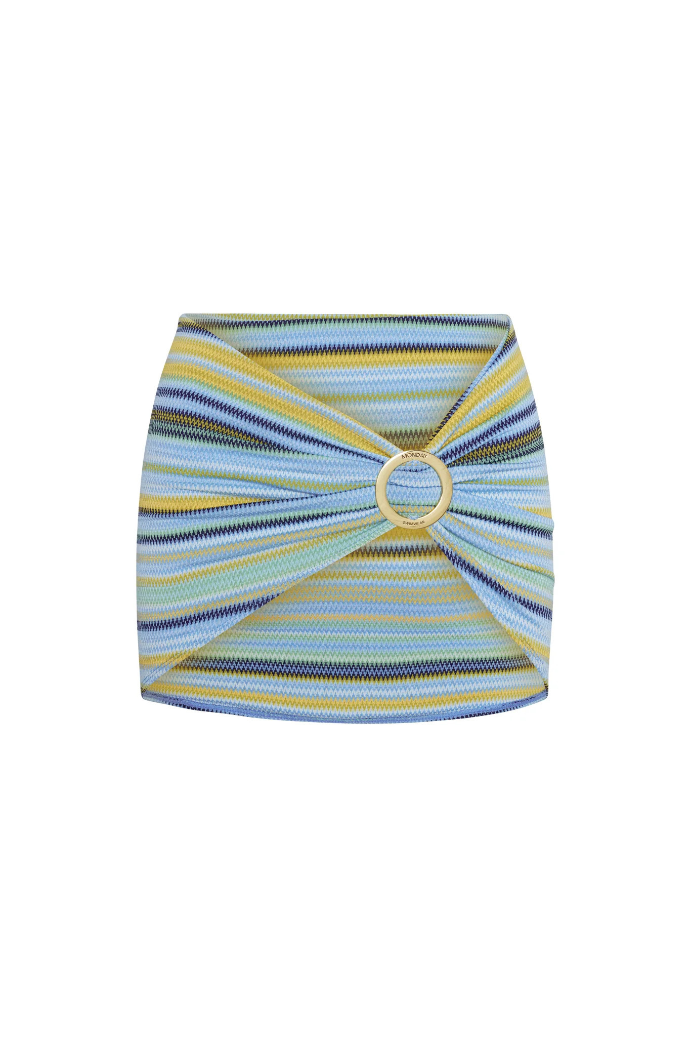 Jamaica Sarong - Sardinia Stripe Azure - Sardinia Stripe Azure / M | Monday Swimwear