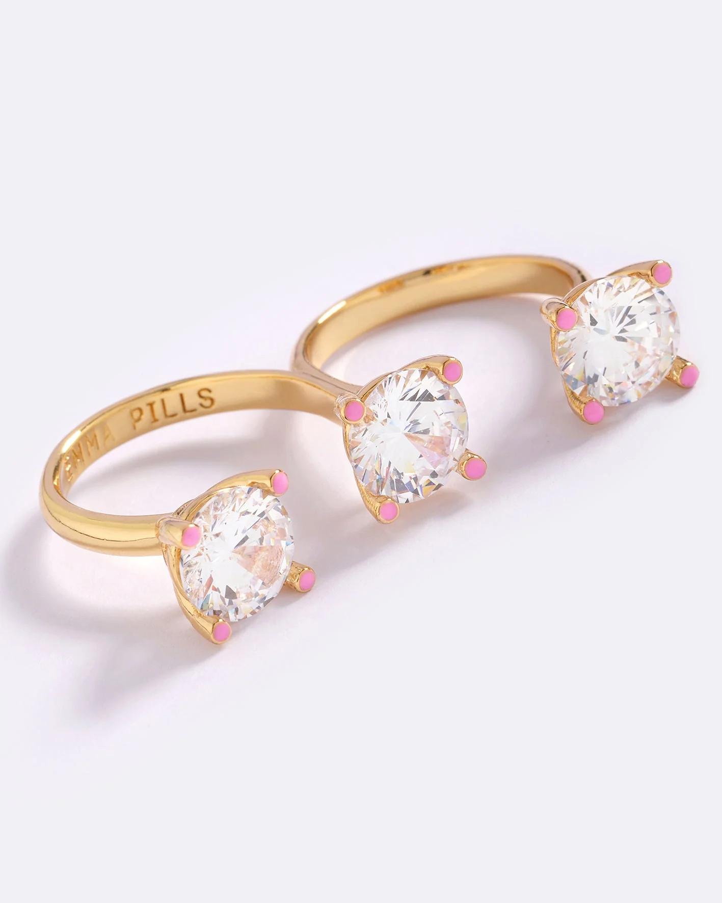 Triple Threat Ring Candy pink | Emma Pills
