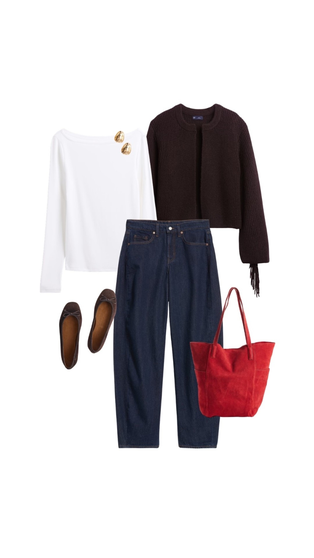 This fringe cardigan from Gap is SO CUTE. I love an outfit full of fall neutrals 🤎🤍

Arc jeans, dark wash jeans, ballet flats, cotton cardigan, boatneck top

#LTKSeasonal #LTKPetite #LTKSaleAlert