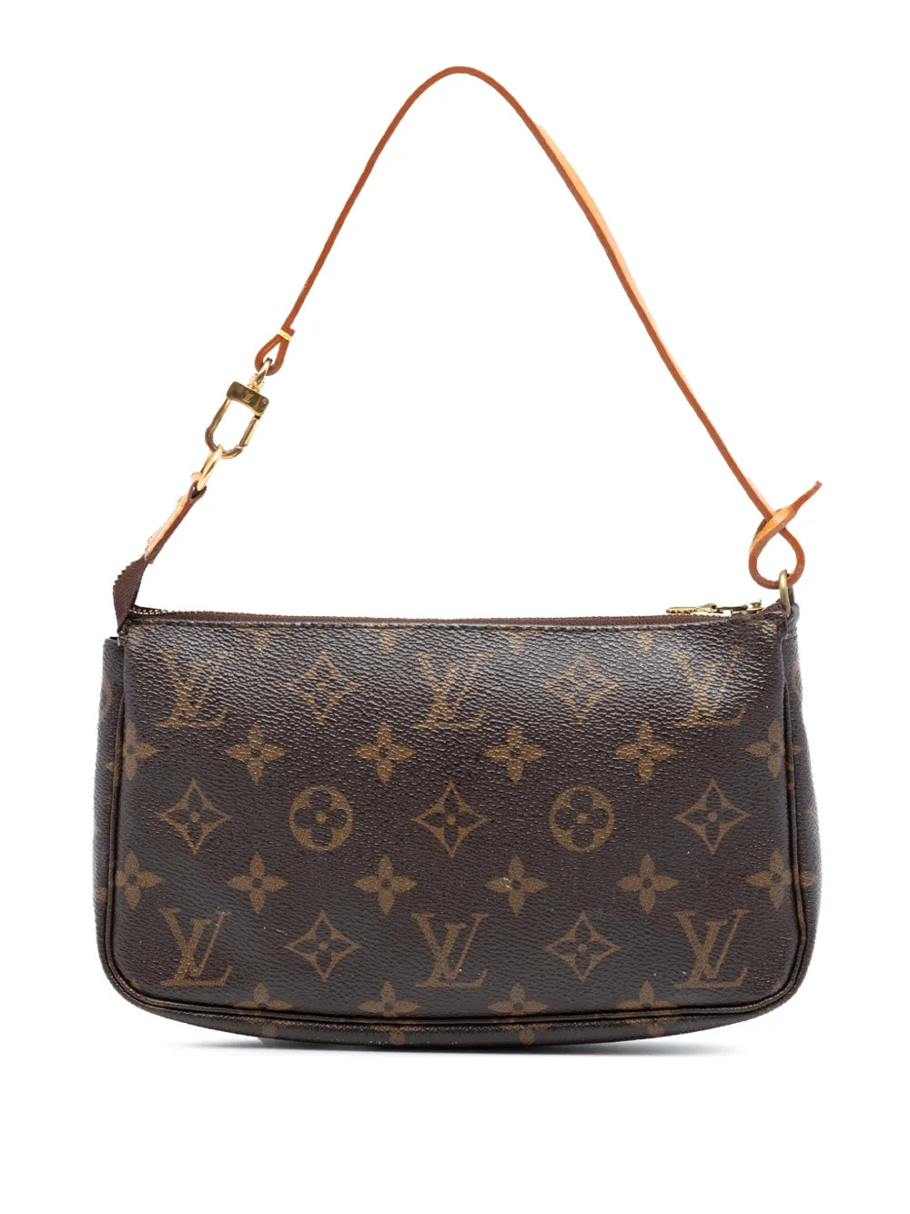 Louis Vuitton Pre-Owned 2001 Monogram Pochette Accessoires Shoulder Bag | Brown | FARFETCH UK | Farfetch Global
