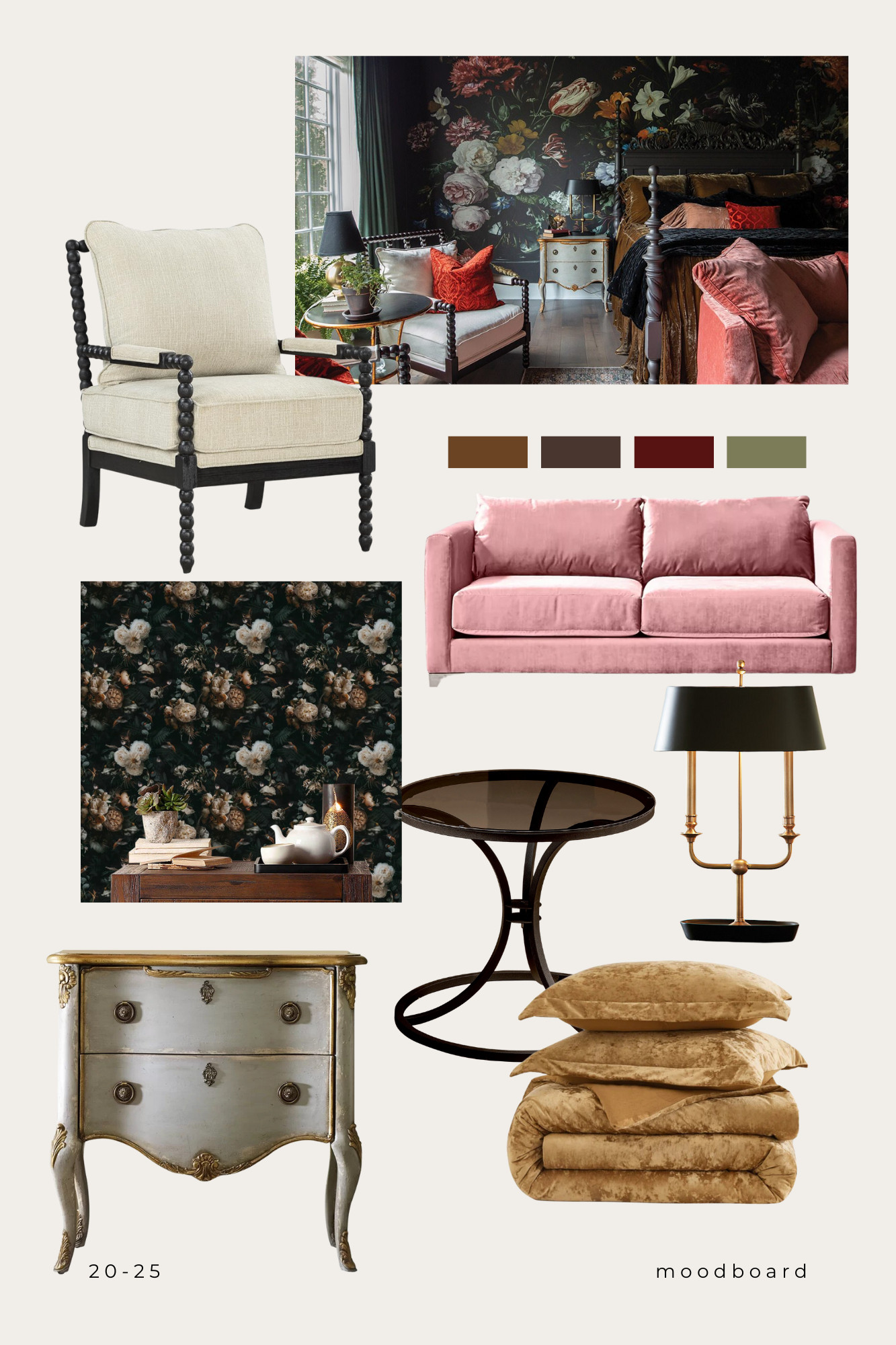 Moody french inspired bedroom with cozy velvet textures and jewel tones.

#LTKhome #bedroom #wallpaper 

 #LTKHome