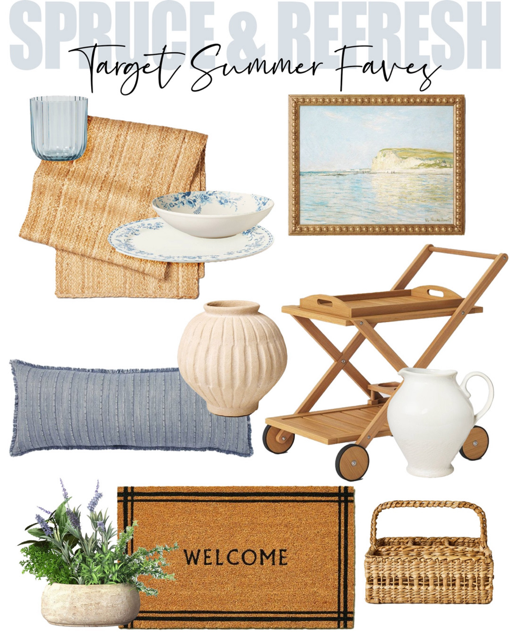 All our favorite pieces from Target for a summer refresh!

#summerdecor #homedecor #doormat #artwork #walldecor throwpillow tabletop 

#LTKFindsUnder50 #LTKHome #LTKSeasonal