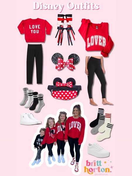 Disney Outfits!!! Our original sweatshirts are from June & Grey, but I linked similar options here!! 

Disneyland, Disneyworld, Disney outfits, mom Disney outfit, kid Disney outfit 