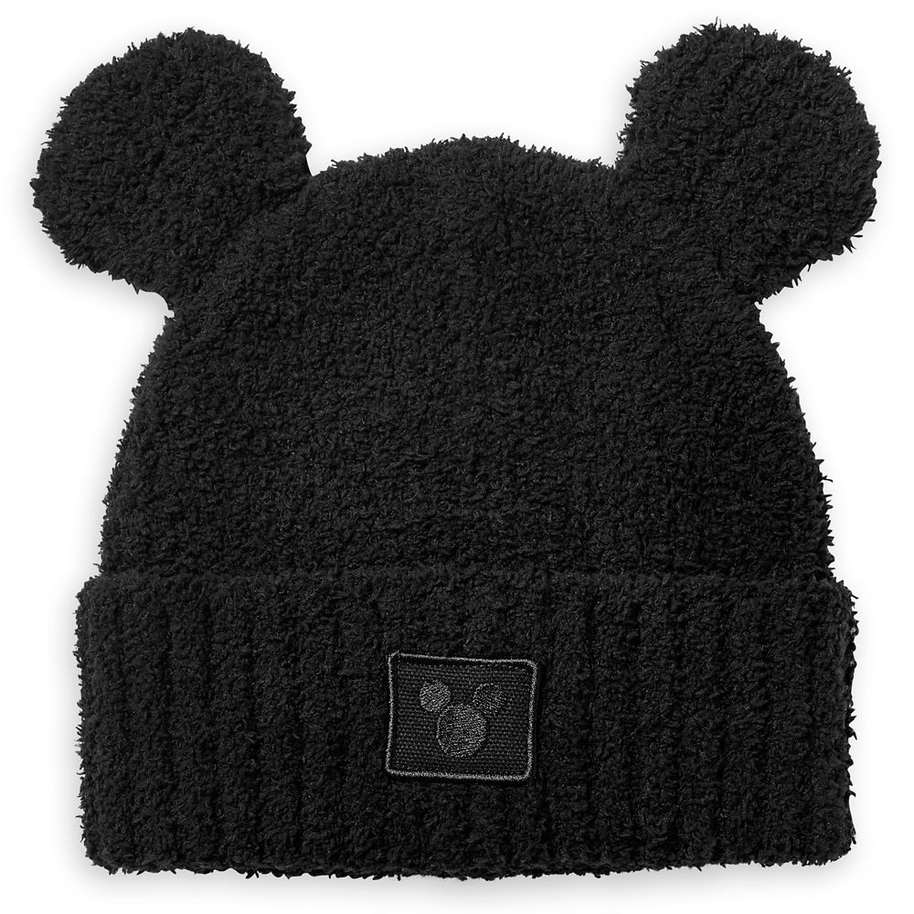 Mickey Mouse Beanie Hat for Adults by Barefoot Dreams – Black | Disney Store