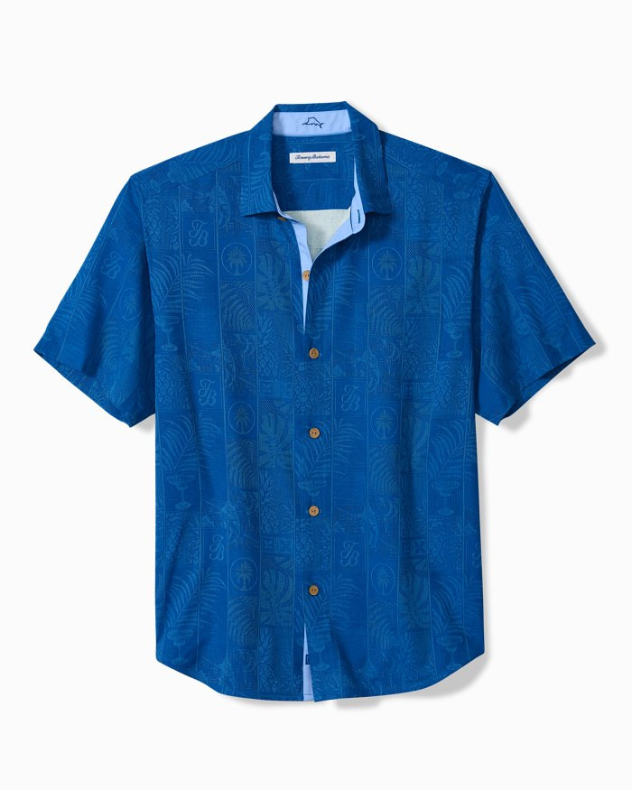Big & Tall Fairview Fronds Silk Camp Shirt | Tommy Bahama