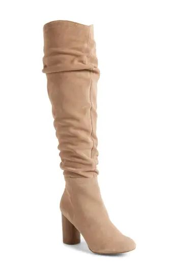 Women's Sole Society Bali Slouchy Over The Knee Boot, Size 5.5 M - Brown | Nordstrom