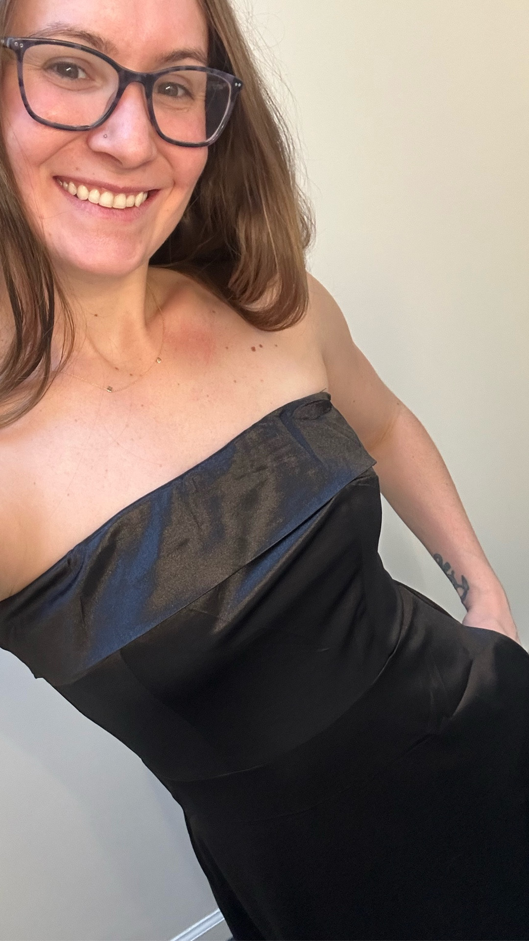 This classic satin black dress is perfect for a special occasion or wedding. It’s not only comfortable but it also is stylish. This is going to be my go-to wedding guest dresss

#LTKFindsUnder50 #LTKWedding #LTKootd