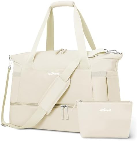 ETRONIK Gym Bag for Women, Personal Item Travel Bag with Shoes Compartment, Weekender Overnight D... | Amazon (US)