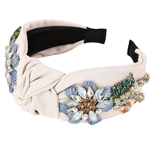 Rhinestone Crystal knotted Headbands for Women, Fashion Hair Hoop Headband Accessories Girl Headw... | Amazon (US)
