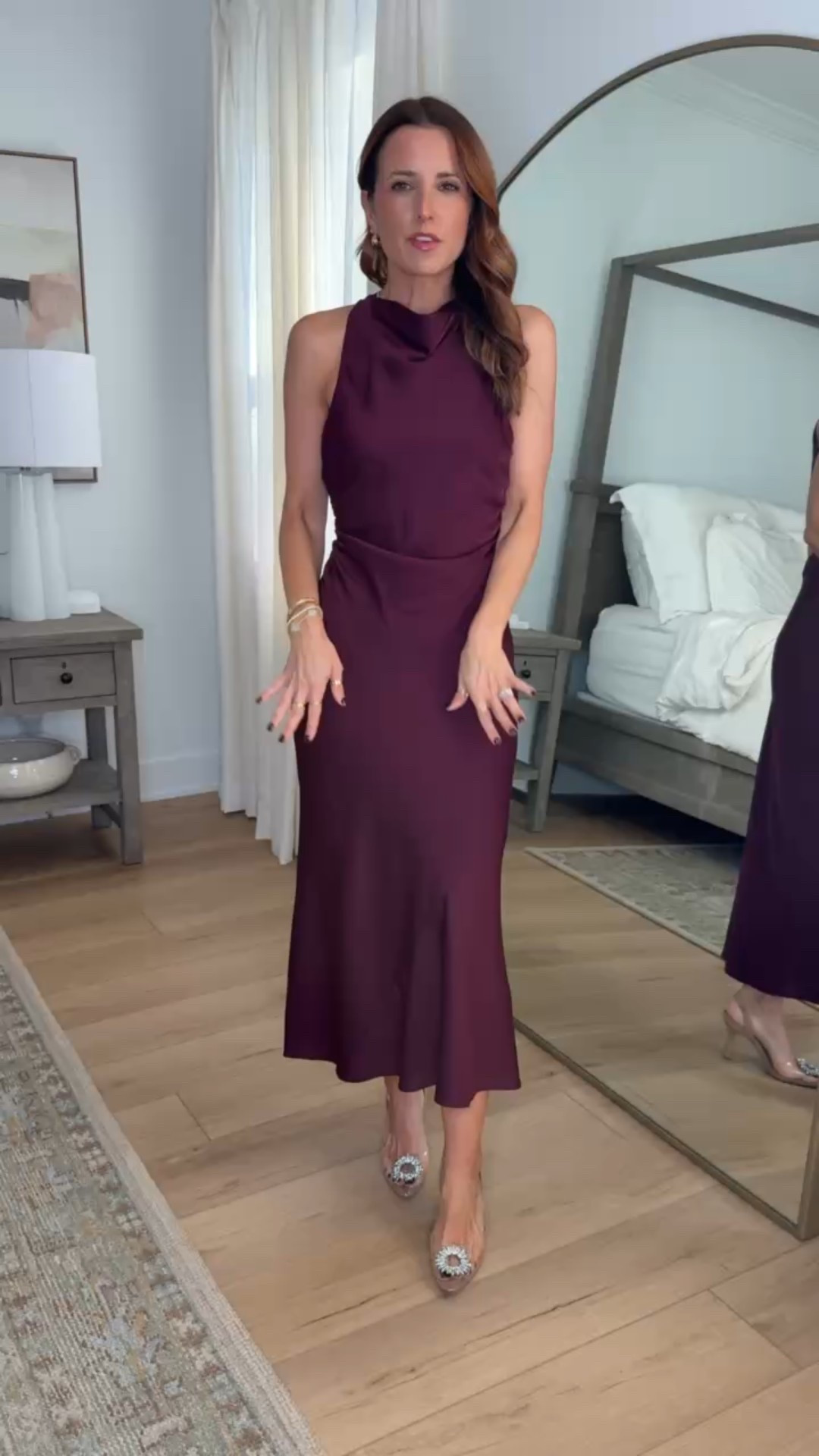 Holiday party outfit. Christmas party outfit. Wedding guest dress. Cocktail dress. Washable silk dress that is perfect for Christmas/the holidays or a wedding event! SO classy! XS in dress. @onequince #quincepartner


#LTKHoliday #LTKWedding #LTKSeasonal