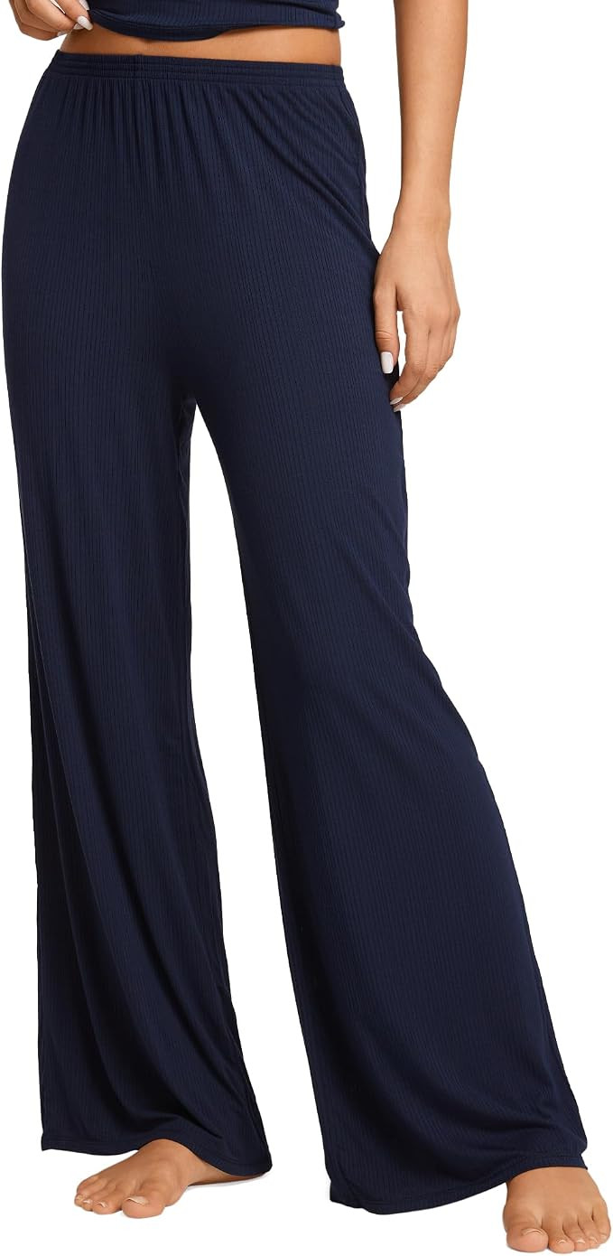 Natrelax Modal Ribbed Pajamas Pants | Amazon (US)