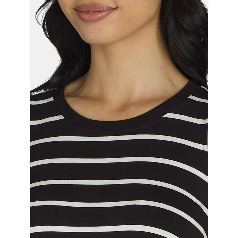 Time and Tru Women's Sleeveless Knit Swing Dress, Sizes XS-XXXL | Walmart (US)