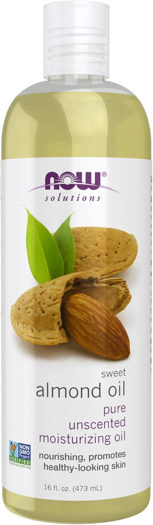 NOW Foods Solutions, Sweet Almond Oil, 100% Pure Moisturizing Oil, Promotes Healthy-Looking Skin,... | Amazon (US)